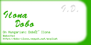 ilona dobo business card